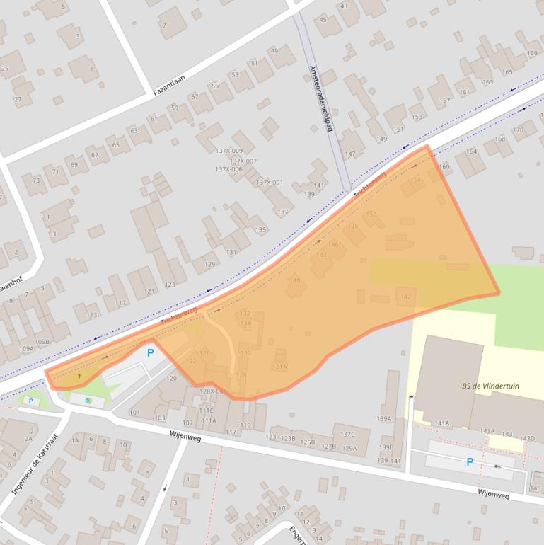 Kaart van postcodegebied 6446AT.