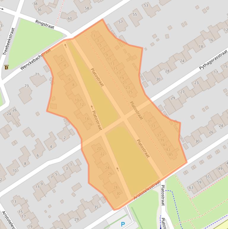 Kaart van postcodegebied 6446AW.