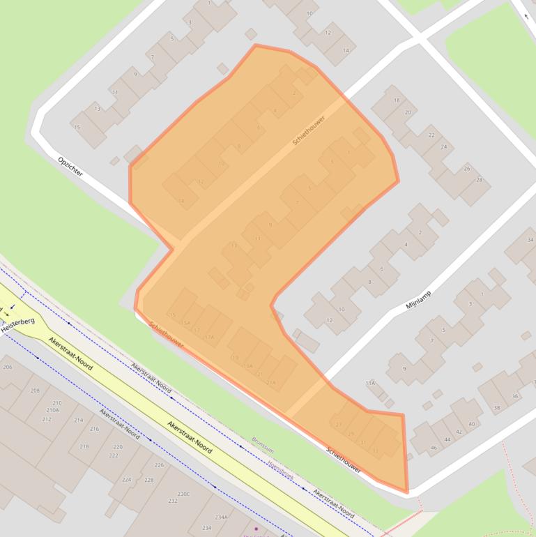 Kaart van postcodegebied 6446BN.