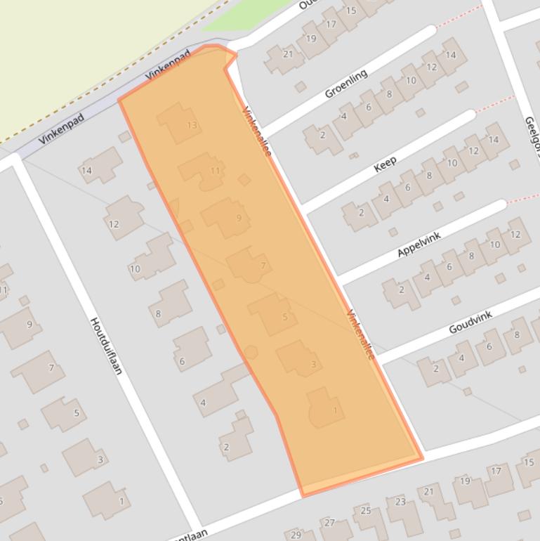 Kaart van postcodegebied 6446DB.