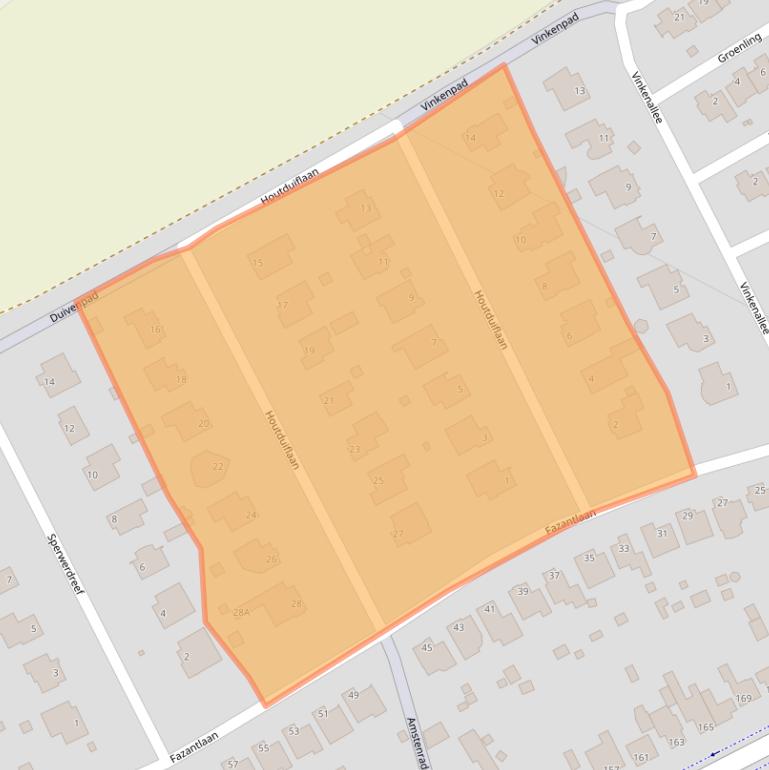 Kaart van postcodegebied 6446DH.