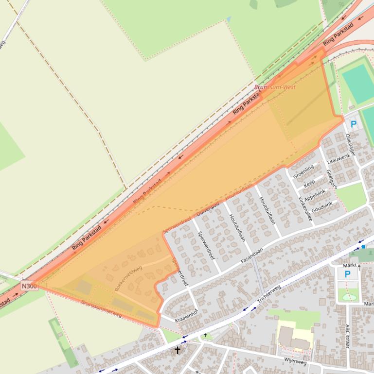 Kaart van postcodegebied 6446DK.