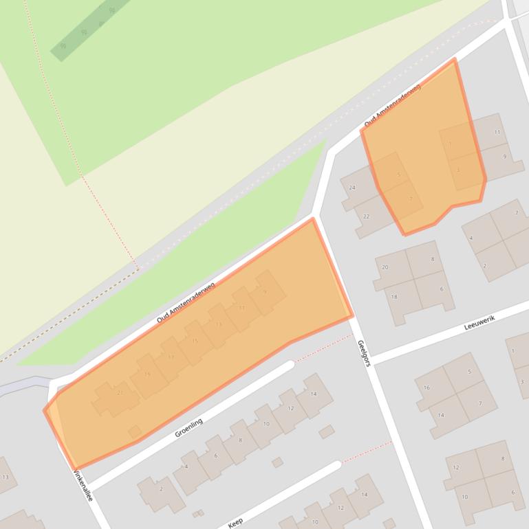 Kaart van postcodegebied 6446DL.