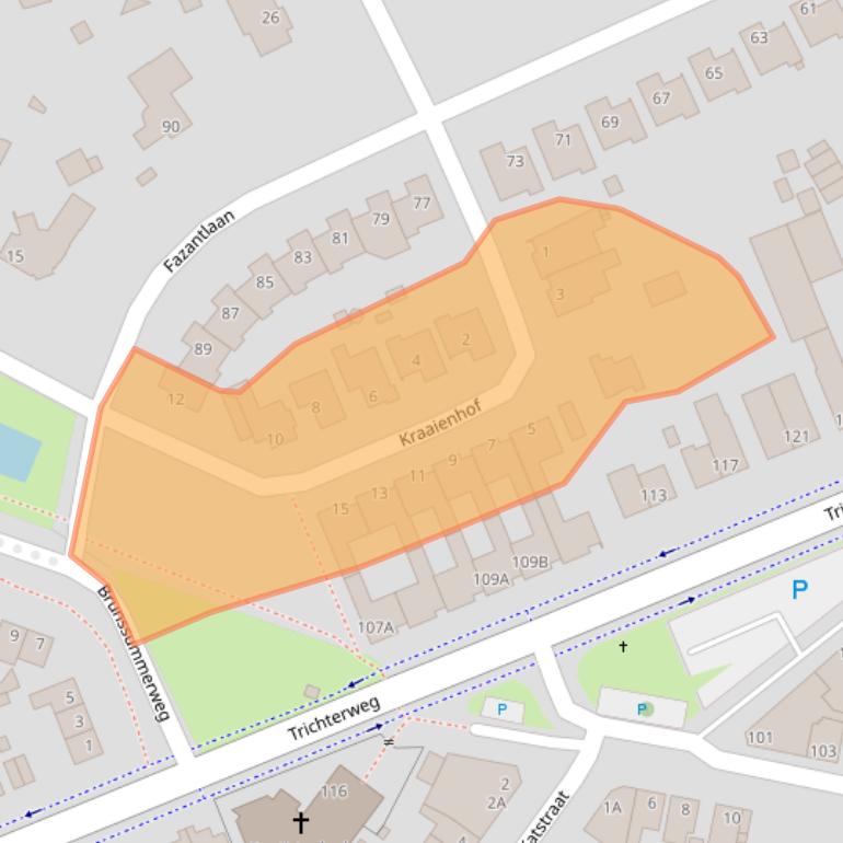 Kaart van postcodegebied 6446DR.