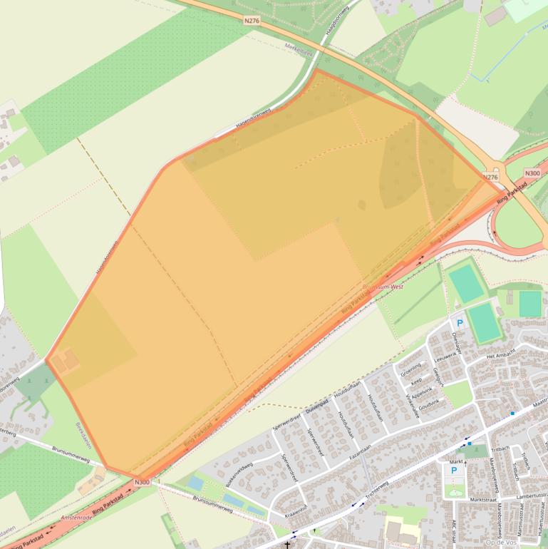 Kaart van postcodegebied 6446PT.