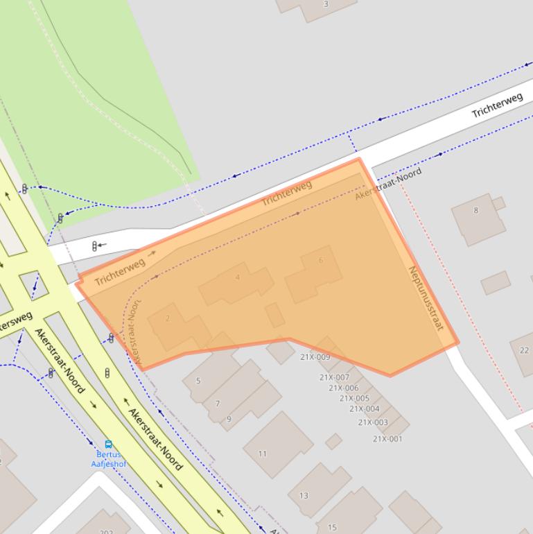 Kaart van postcodegebied 6446RB.