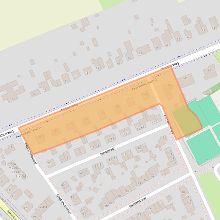 Kaart van postcodegebied 6446RC.