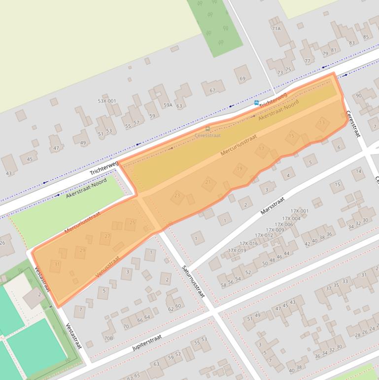 Kaart van postcodegebied 6446RM.