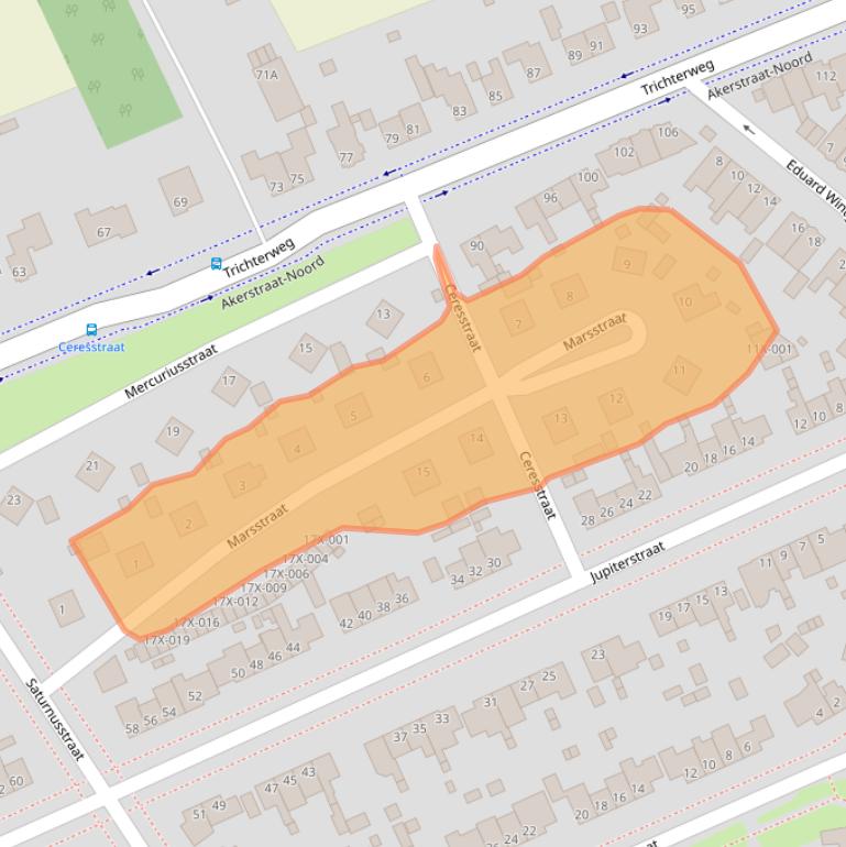 Kaart van postcodegebied 6446RN.