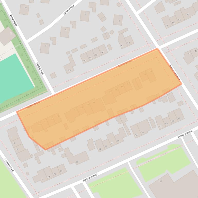 Kaart van postcodegebied 6446RT.