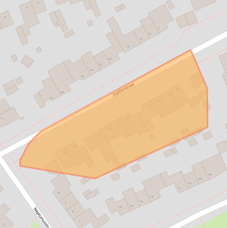 Kaart van postcodegebied 6446RV.