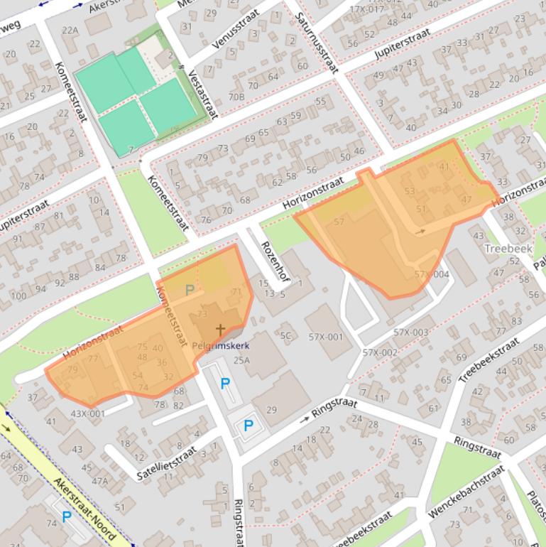 Kaart van postcodegebied 6446SC.