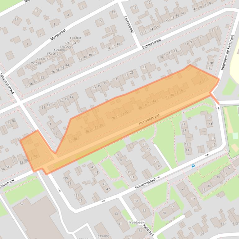 Kaart van postcodegebied 6446SE.