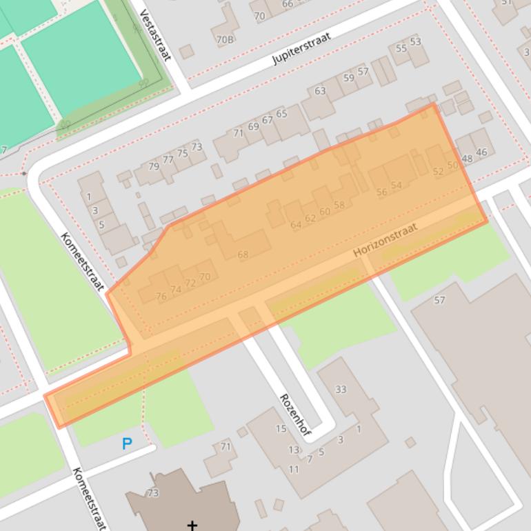 Kaart van postcodegebied 6446SG.