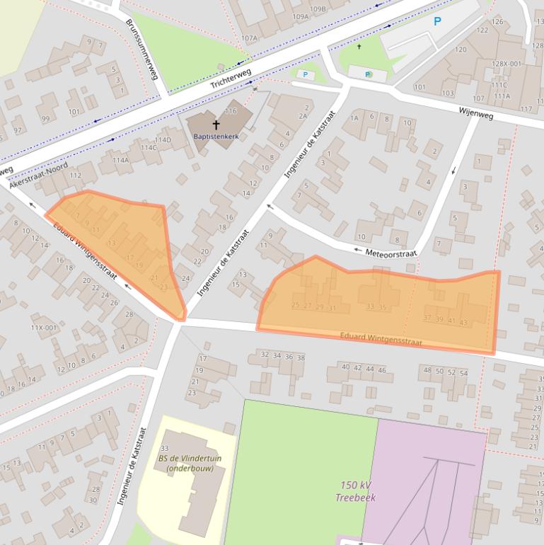 Kaart van postcodegebied 6446SM.