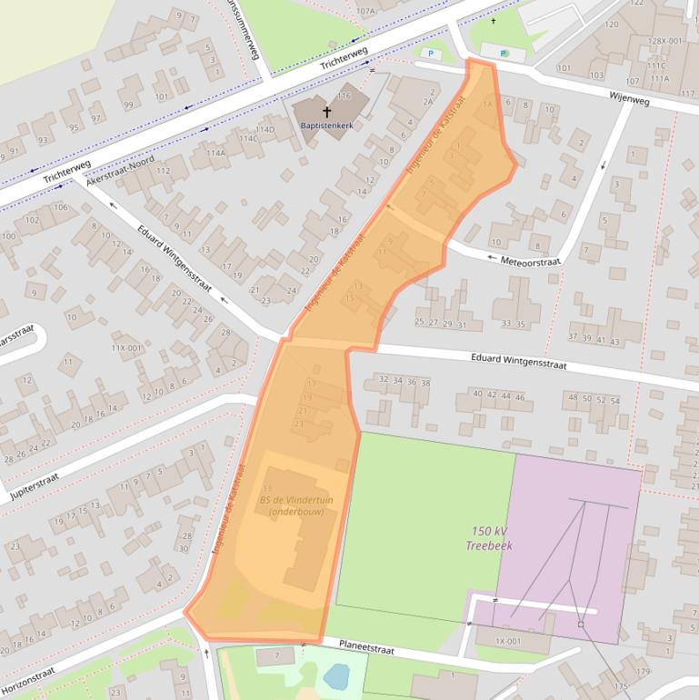 Kaart van postcodegebied 6446SR.