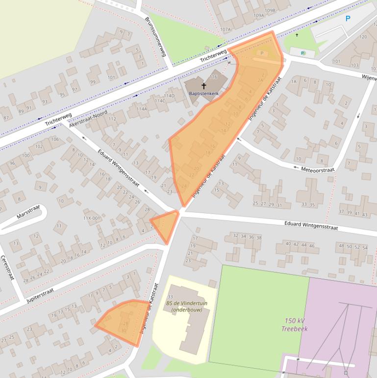 Kaart van postcodegebied 6446ST.