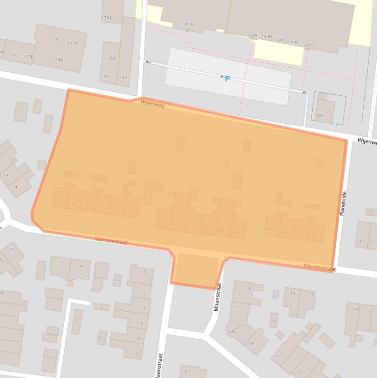 Kaart van postcodegebied 6446VM.