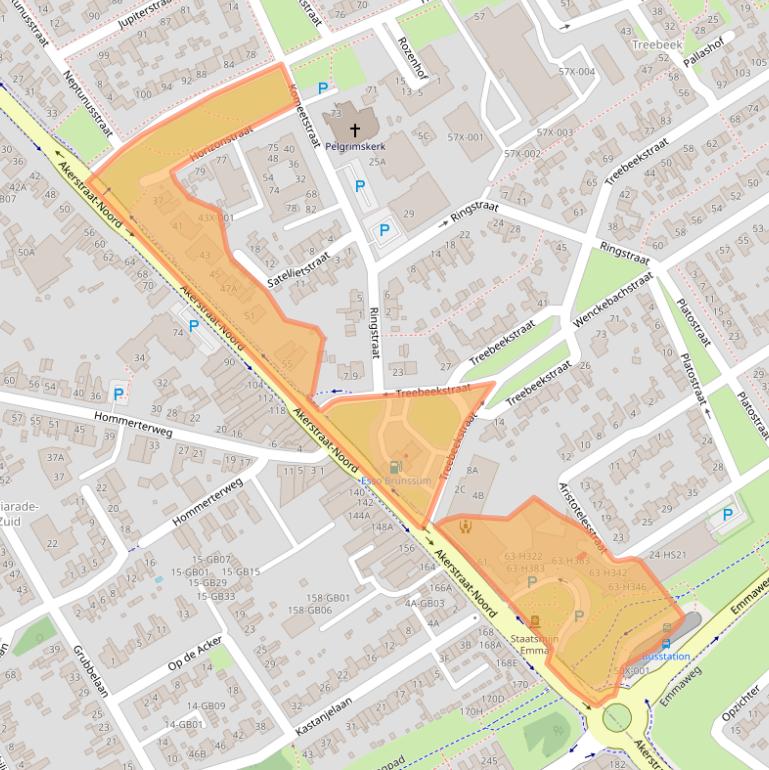 Kaart van postcodegebied 6446XC.