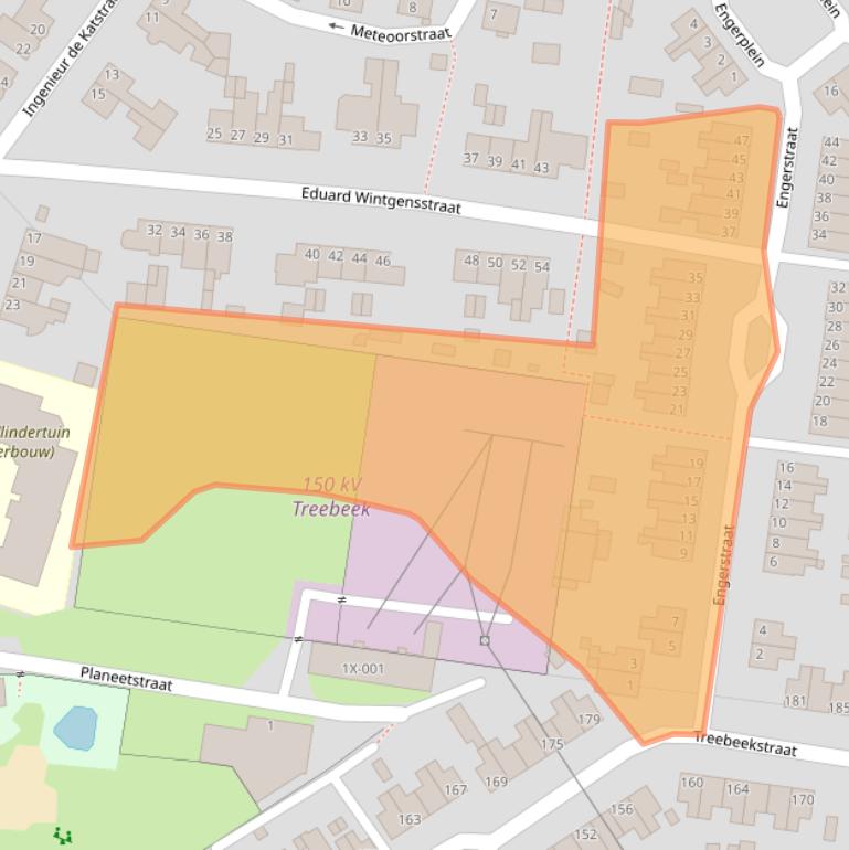 Kaart van postcodegebied 6446XH.