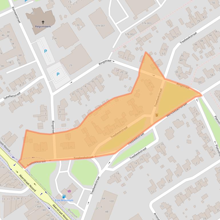 Kaart van postcodegebied 6446XN.