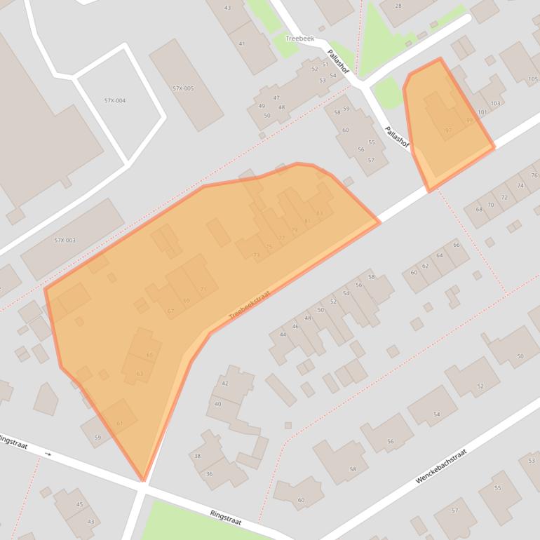 Kaart van postcodegebied 6446XP.