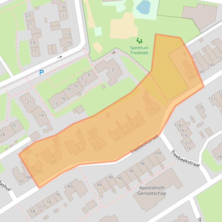 Kaart van postcodegebied 6446XR.