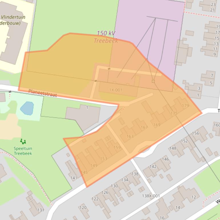 Kaart van postcodegebied 6446XS.