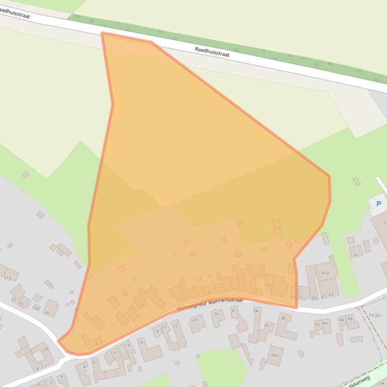 Kaart van postcodegebied 6447AA.