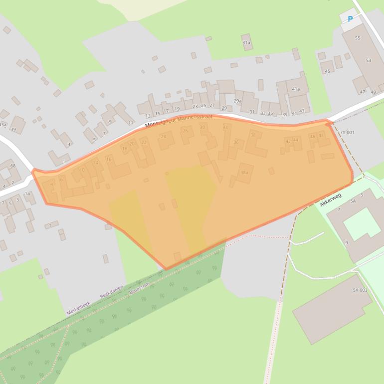 Kaart van postcodegebied 6447AD.