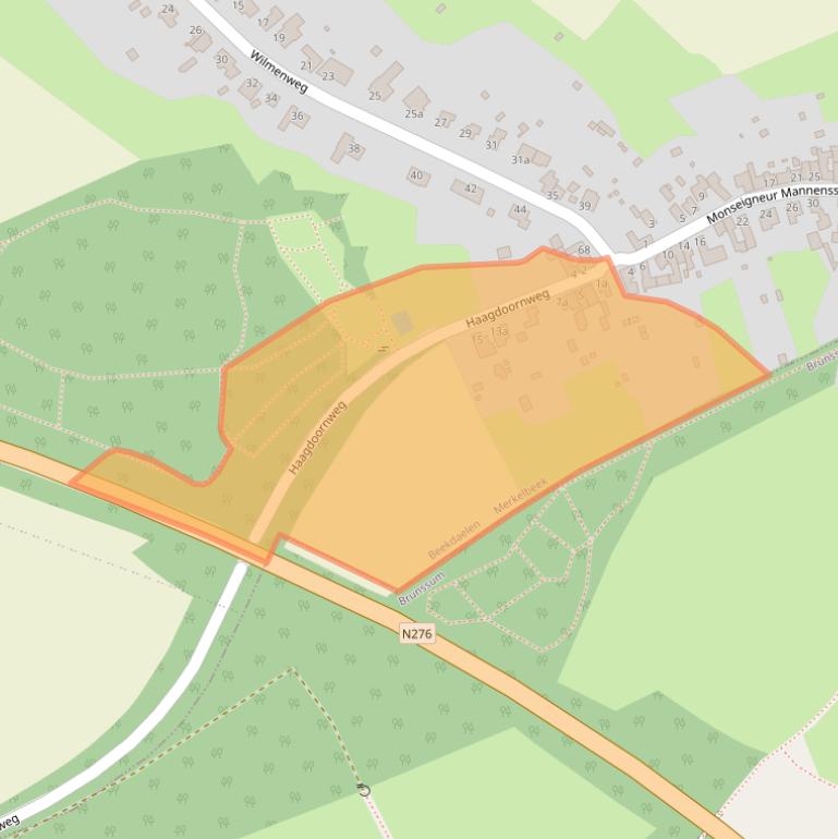 Kaart van postcodegebied 6447AN.