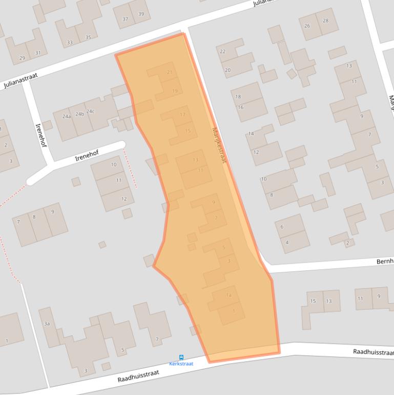 Kaart van postcodegebied 6447AT.