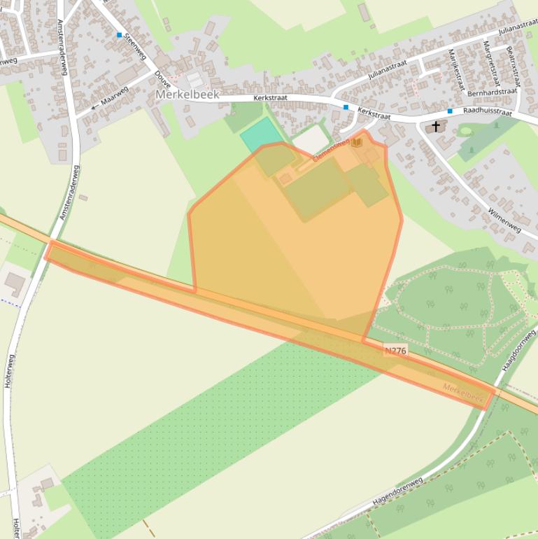 Kaart van postcodegebied 6447AZ.