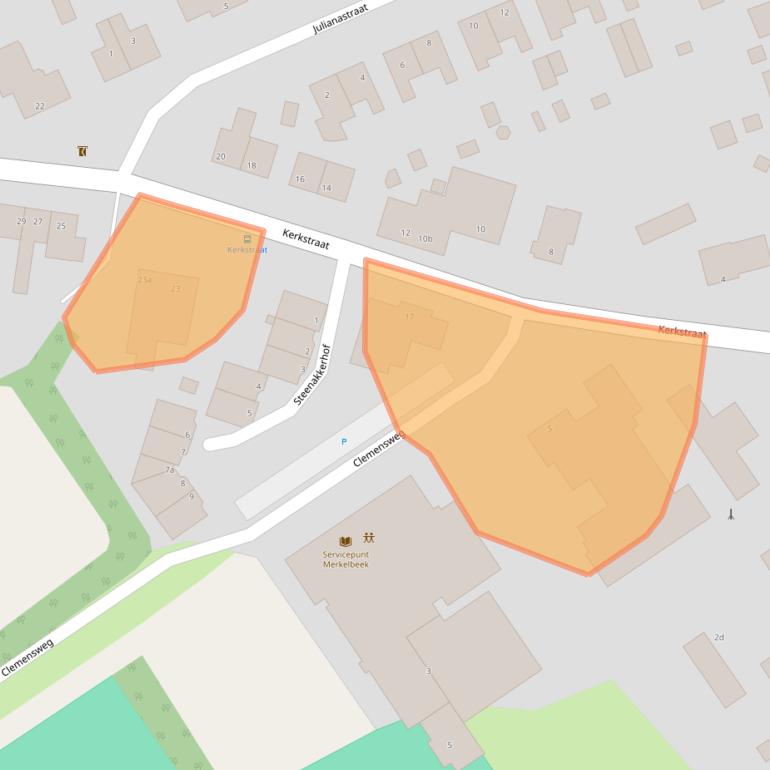 Kaart van postcodegebied 6447BE.