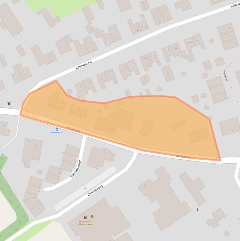 Kaart van postcodegebied 6447BH.