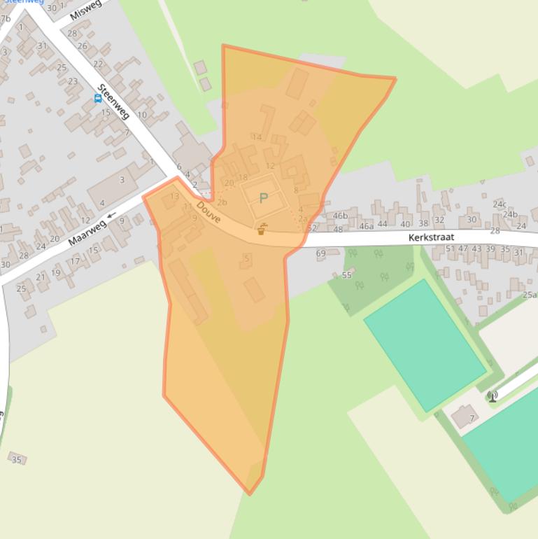 Kaart van postcodegebied 6447BK.