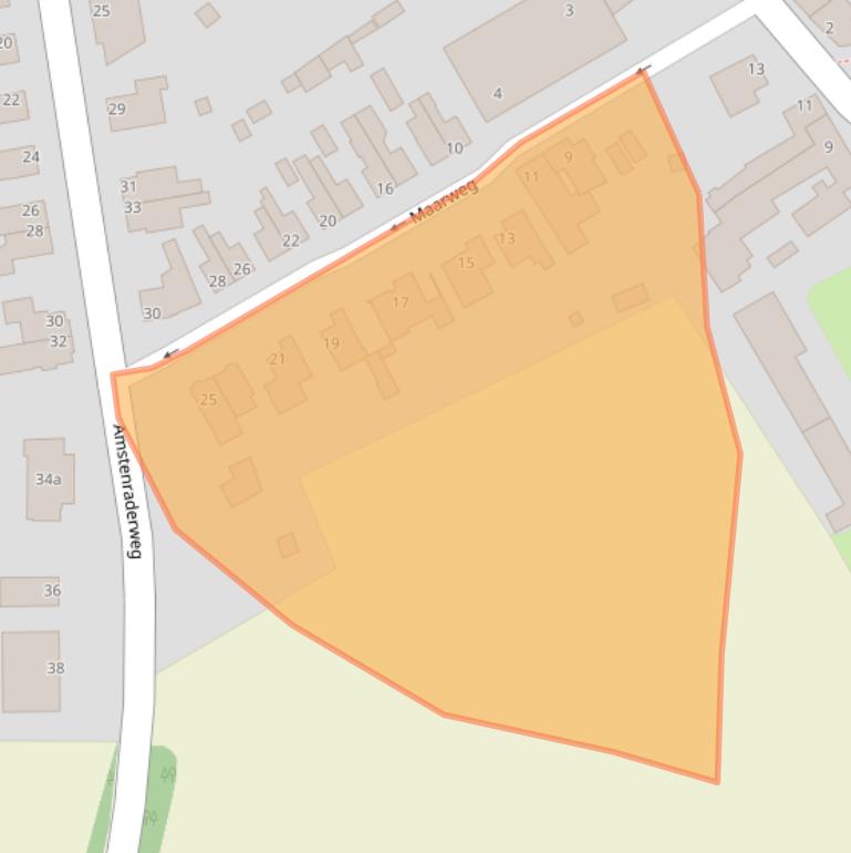 Kaart van postcodegebied 6447BL.