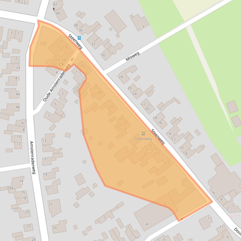 Kaart van postcodegebied 6447BN.