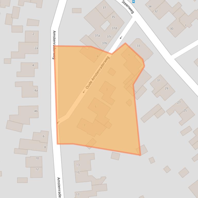 Kaart van postcodegebied 6447BR.