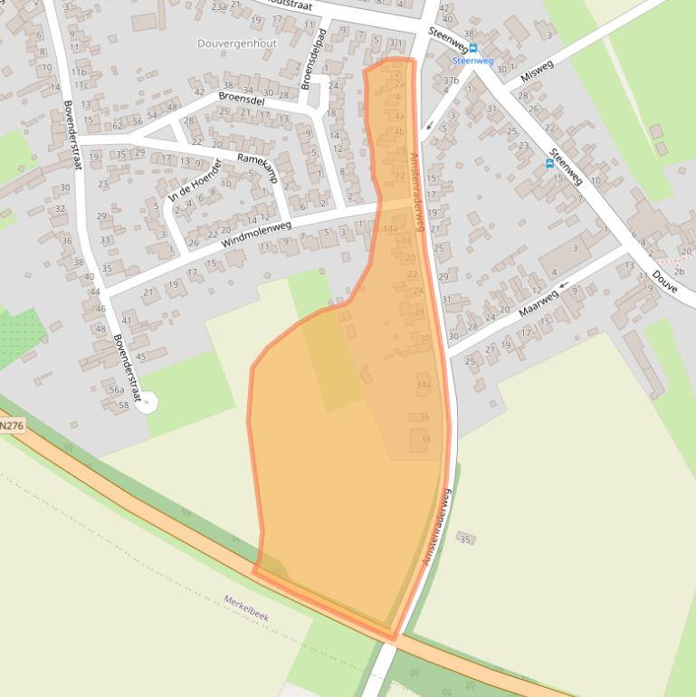 Kaart van postcodegebied 6447BT.