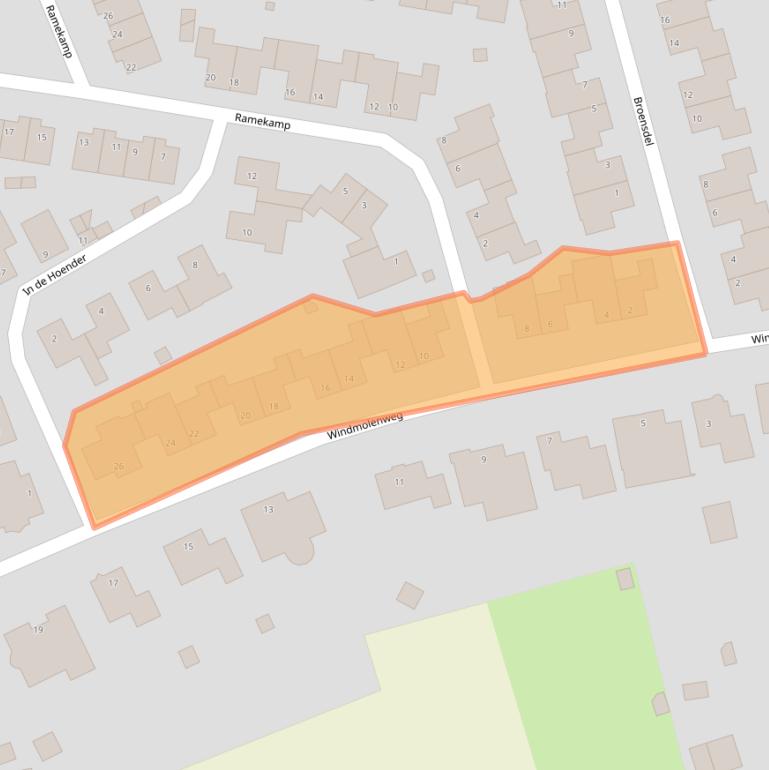 Kaart van postcodegebied 6447EA.