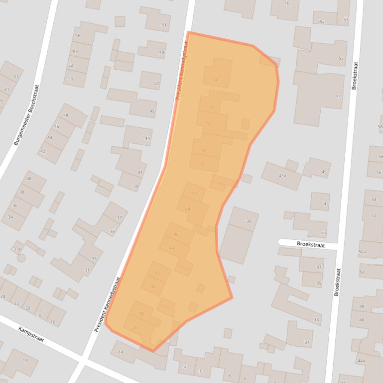 Kaart van postcodegebied 6451AW.