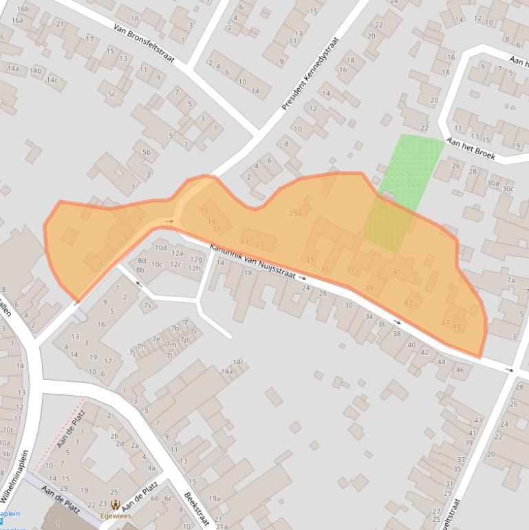 Kaart van postcodegebied 6451BA.