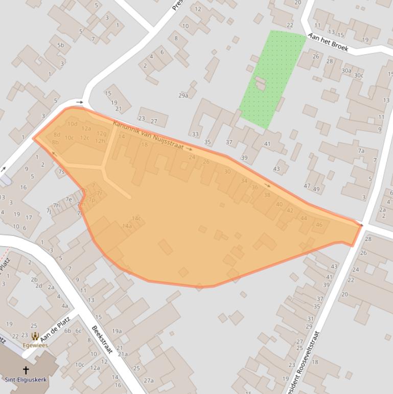 Kaart van postcodegebied 6451BC.