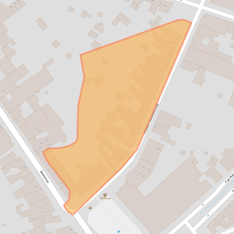 Kaart van postcodegebied 6451BE.