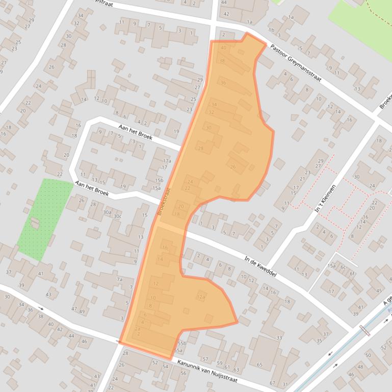 Kaart van postcodegebied 6451BJ.