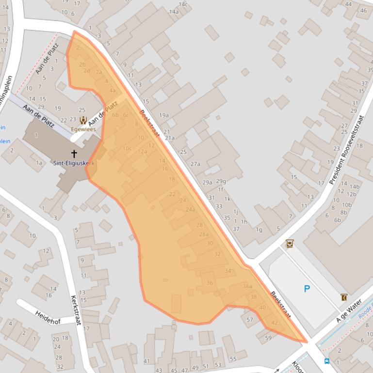 Kaart van postcodegebied 6451CC.