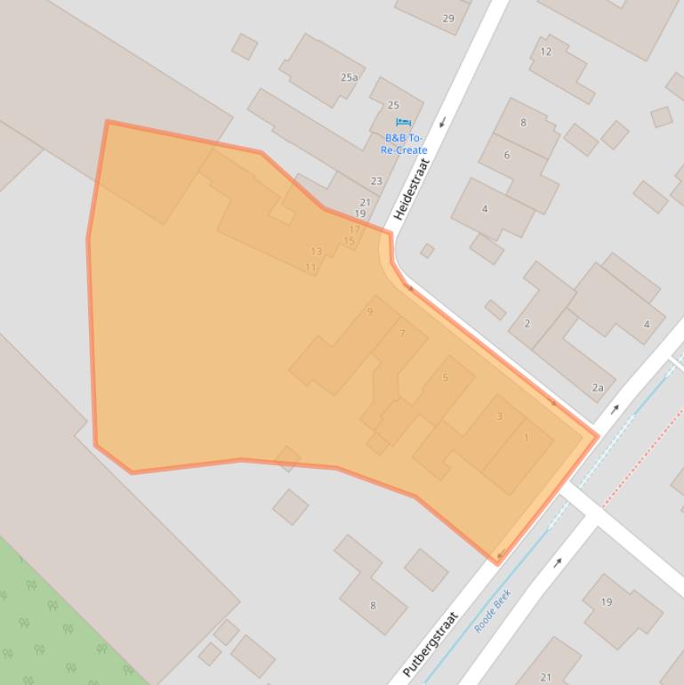 Kaart van postcodegebied 6451CW.