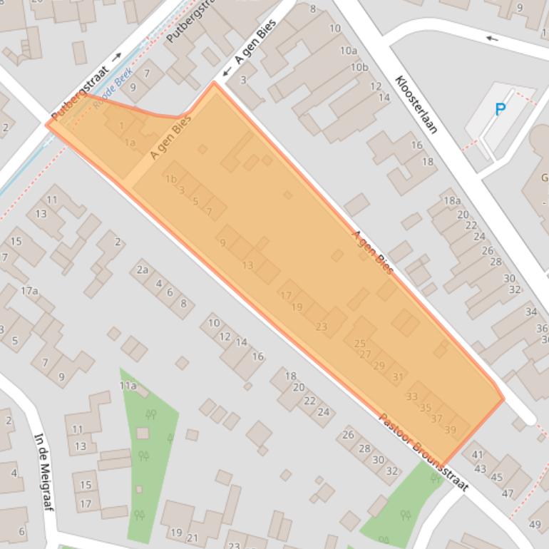 Kaart van postcodegebied 6451EC.