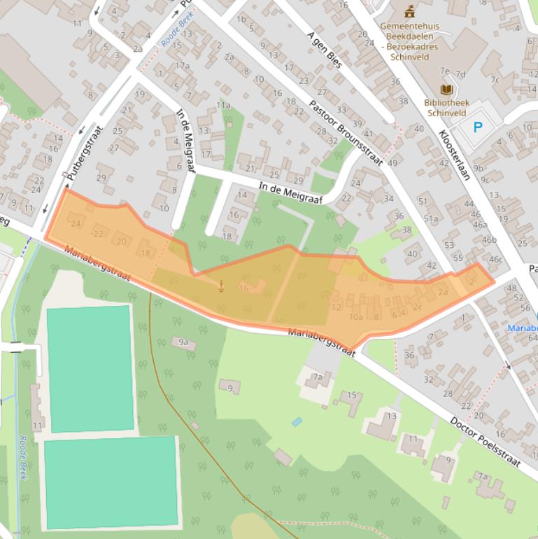 Kaart van postcodegebied 6451EJ.